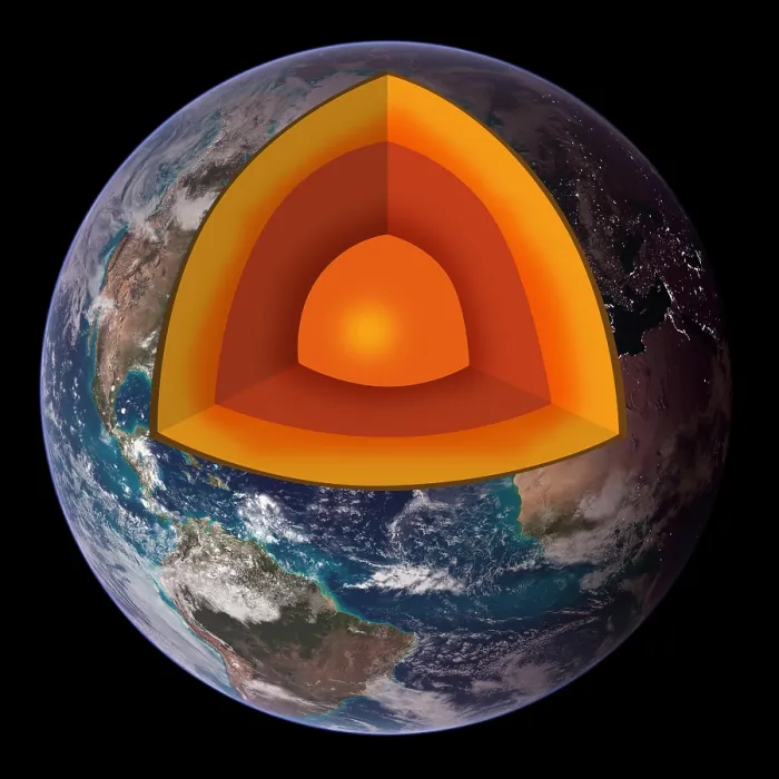 Framed Print : Cross-Section of Earth Print: A 3D Cutaway Illustration Framed Print : Cross-Section of Earth Print: A 3D Cutaway Illustration