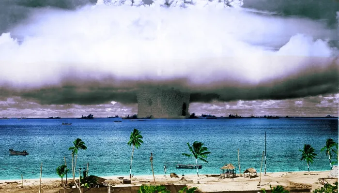 Framed Print : Print of Operation Crossroads BAKER underwater nuclear test