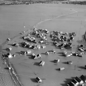 Coastal Flooding Print 1953, Jaywick Sands, Essex Coastal Flooding Print 1953, Jaywick Sands, Essex