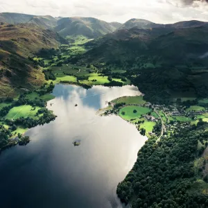 Ullswater Aerial View Print Ullswater Aerial View Print