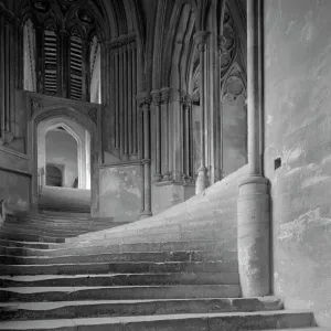 Print of Wells Cathedral's Sea of Steps Print of Wells Cathedral's Sea of Steps
