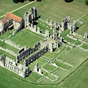 Abbeys and Priories Glass Coaster Collection: Castle Acre Priory