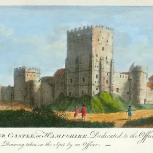 Château de Portchester gravure N110146. Château de Portchester gravure N110146.