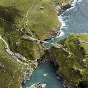 Tintagel Castle Footbridge Print Tintagel Castle Footbridge Print