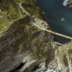 Tintagel Castle Footbridge Print Tintagel Castle Footbridge Print