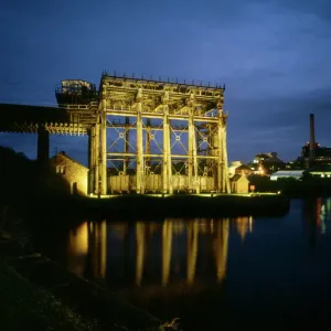 Anderton Boat Lift Print, Night View