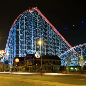 Blackpool Pleasure Beach Roller Coaster Print