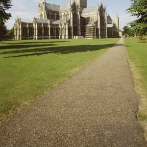 Salisbury Cathedral Print: A Medieval Landmark with England's Tallest Spire