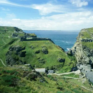 Tintagel Castle Print: General View of the Castle