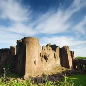 Goodrich Castle Print - South East and East Towers View