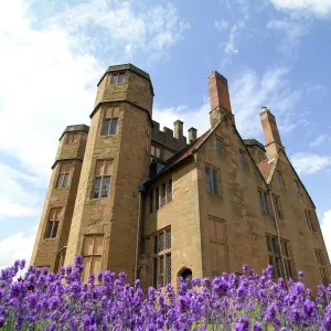 Print of Kenilworth Castle gatehouse with lavender
