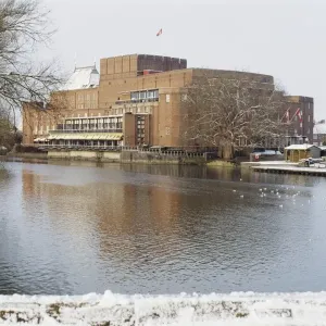 Print of Stratford Shakespeare Memorial Theatre, 1874-9 and 1929-32