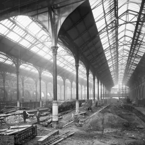 Print of Liverpool Street Station interior, 1894 Print of Liverpool Street Station interior, 1894