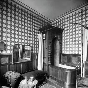 Victorian Bathroom Interior Print, 1893 Victorian Bathroom Interior Print, 1893