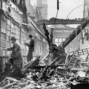 Holland House library after an air raid BB83_04456