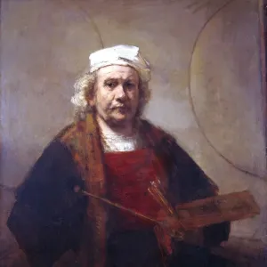 Rembrandt Print, Self-Portrait in Oil on Paper Rembrandt Print, Self-Portrait in Oil on Paper