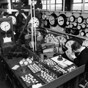 Reading Signal Works, Clock Shop Print 1969 Reading Signal Works, Clock Shop Print 1969