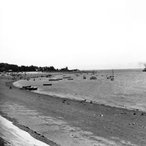Exmouth Beach Print, Devon Coast 1923 Exmouth Beach Print, Devon Coast 1923