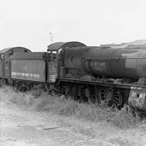 Locomotive No. 6984, Owsden Hall, at Barry Scrapyard, c1980