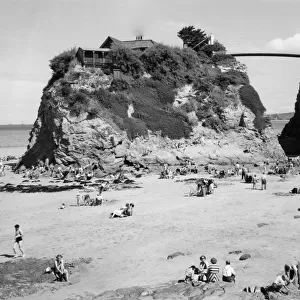 Newquay Beach, Cornwall, June 1951