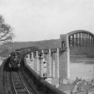 Print of Royal Albert Bridge, c1900
