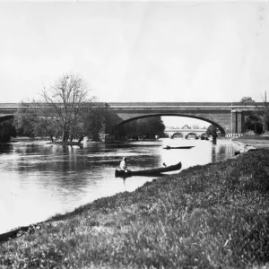 Maidenhead Bridge Print, 1895 - A Lithograph of Brunel's Railway Crossing