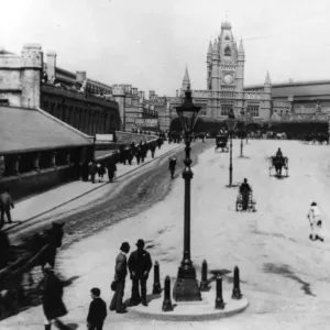 Print of Bristol Temple Meads Station, c1900