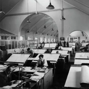 Swindon Works Drawing Office, c. 1959