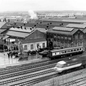 Blick auf die Swindon-Werke, 1982 Blick auf die Swindon-Werke, 1982