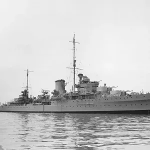 HMS Ajax Print, 1936 Leander Class Cruiser HMS Ajax Print, 1936 Leander Class Cruiser