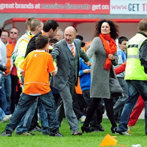 Ian Holloway's Emotional Championship Victory: Blackpool Fans Invade Pitch (Blackpool v Bristol City, 02/05/2010)