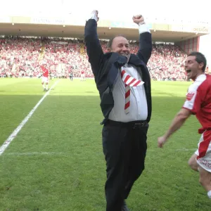 Gary Johnson Print (Bristol City FC Promotion)