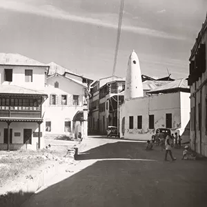1940s East Africa - street in Mombasa Kenya