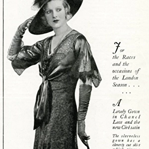 Advert for Debenham & Freebody ascot gown 1933