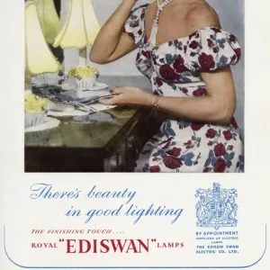 Advert for Ediswan lamps 1950