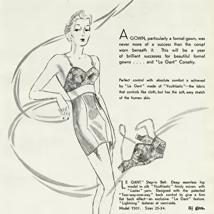 Advert for Le Gant corsets