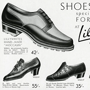 Advert for Lillywhites sports shoes for men and women 1937