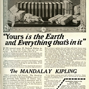Advert for the Mandalay Edition of Rudyard Kiplings works
