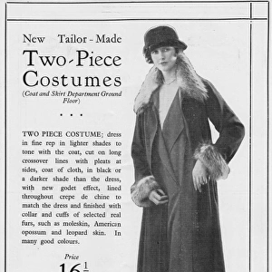 Advert for Marshall & Snelgrove two-piece costume, 1925