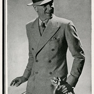 Advert for Moss Bros summer suits for men 1934