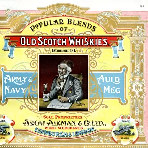 Advert, Old Scotch Whiskies, Edinburgh, Scotland