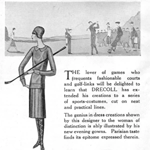Advert for the Paris fashion house of Drecoll, 1926