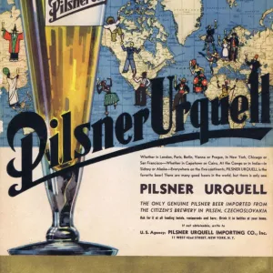 Advert for Pilsner Urquell