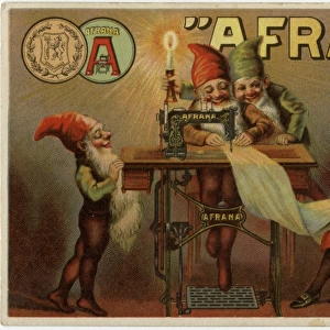 Advertising Postcard for Afrana Sewing Machines