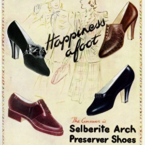 Advert for Selberite Arch Preserver shoes 1941