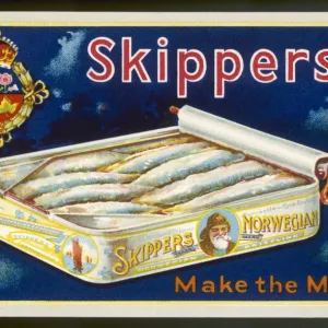 Advert for Skippers Norwegian Bristling Sardines