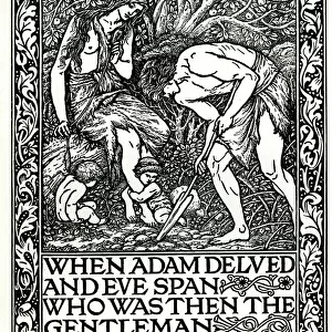 When Adam delved and Eve span