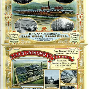 Adverts, R & A Sanderson & Co, J & A D Grimond Ltd