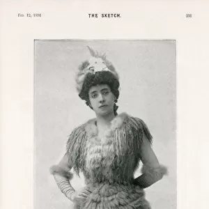 Alice Brookes in the role of Robinson Crusoe. Date: 1896