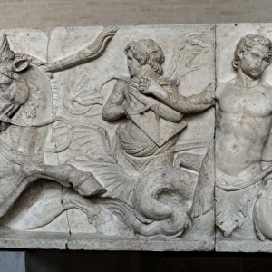 Altar of Domitius Ahenobarbus. Wedding of Poseidon and Amphi